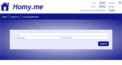 Desktop Screenshot of homyme.com